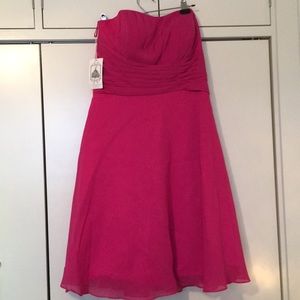 FUSCHIA Strapless dress